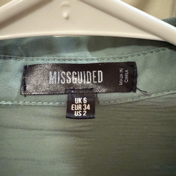Missguided size 2 oversized semi sheer over shirt / button up - Picture 3 of 5